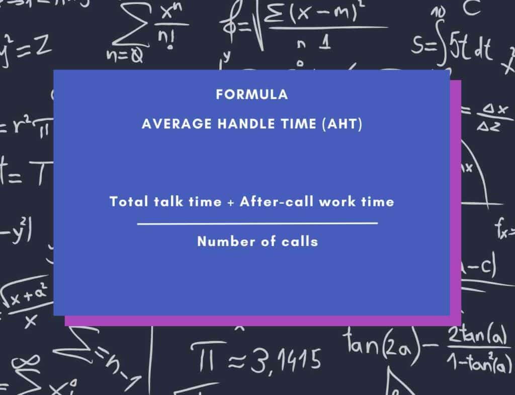 Average handle time (AHT)